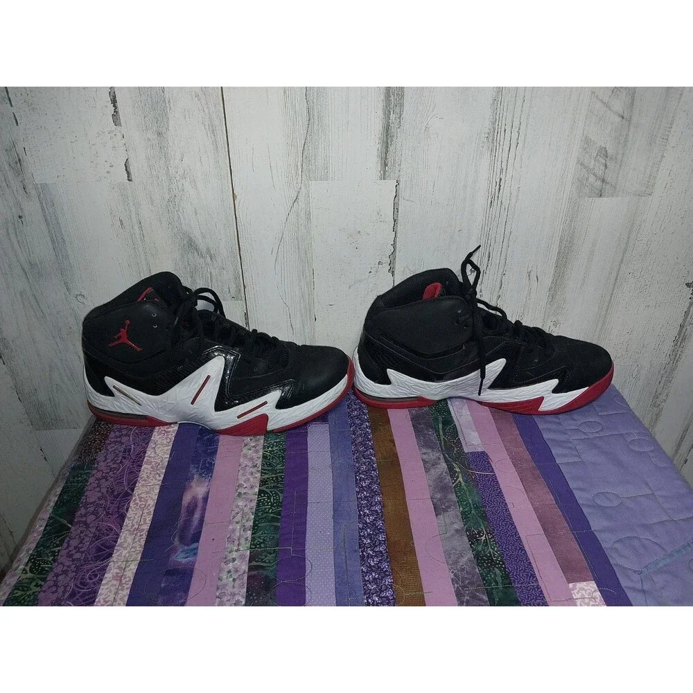 Jordan Alpha 3% Black&Red Men’s Size 13 Basketball High Top Shoes
